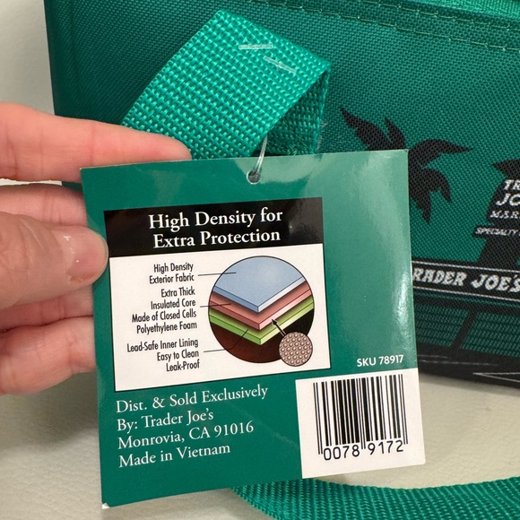 Trader Joe’s Mini Insulated Bags Red & Green NWT - Picture 6 of 10